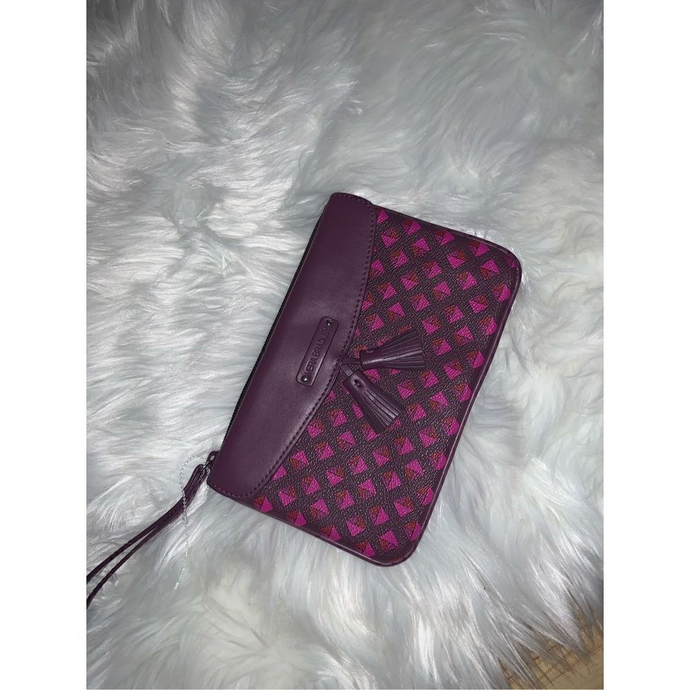 Vera Bradley purple clutch wallet